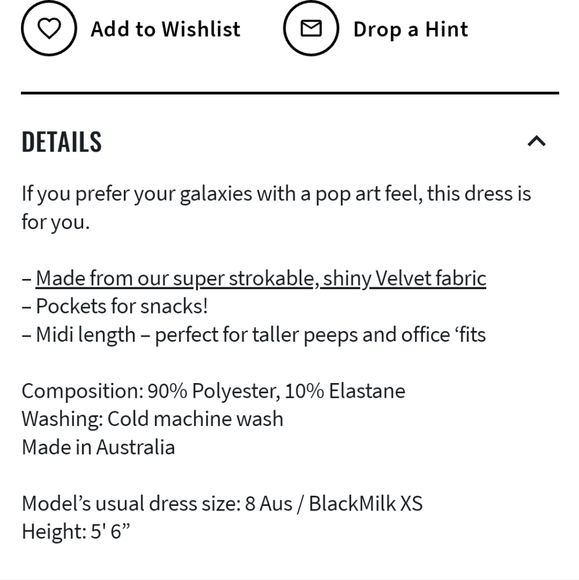 CARTOON NEBULA VELVET SCOOP MIDI DRESS - LIMITED - Picture 2 of 2